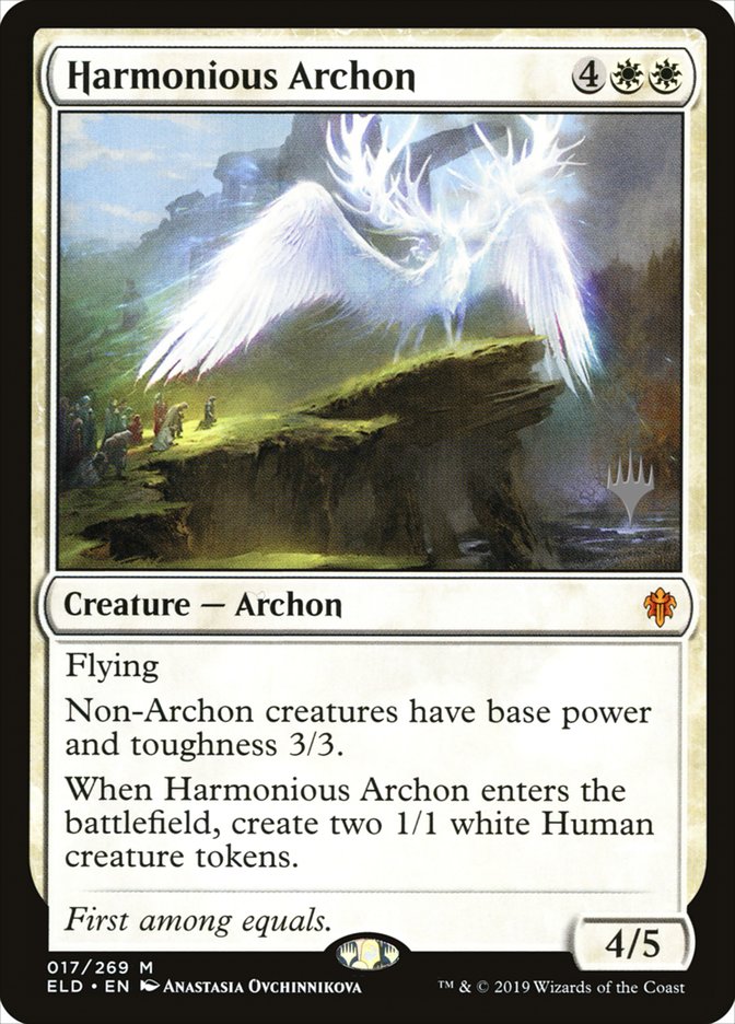 Harmonious Archon (Promo Pack) [Throne of Eldraine Promos] | Tacoma Games