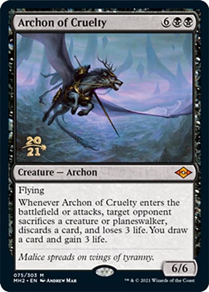 Archon of Cruelty [Modern Horizons 2 Prerelease Promos] | Tacoma Games