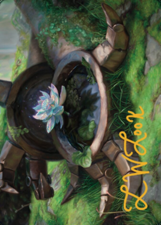 Timeless Lotus Art Card (Gold-Stamped Signature) [Dominaria United Art Series] | Tacoma Games