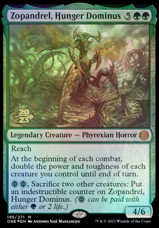 Zopandrel, Hunger Dominus [Phyrexia: All Will Be One Prerelease Promos] | Tacoma Games