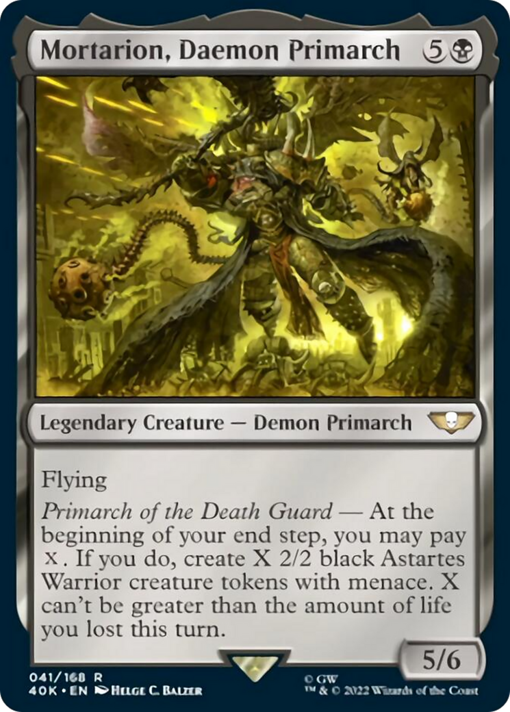 Mortarion, Daemon Primarch (Surge Foil) [Universes Beyond: Warhammer 40,000] | Tacoma Games