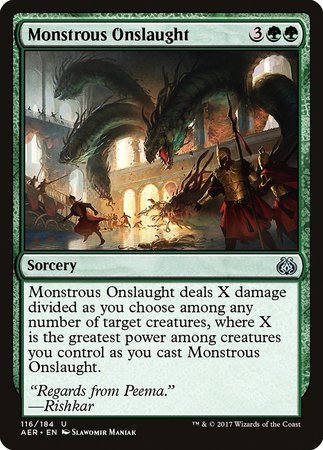 Monstrous Onslaught [Aether Revolt] | Tacoma Games