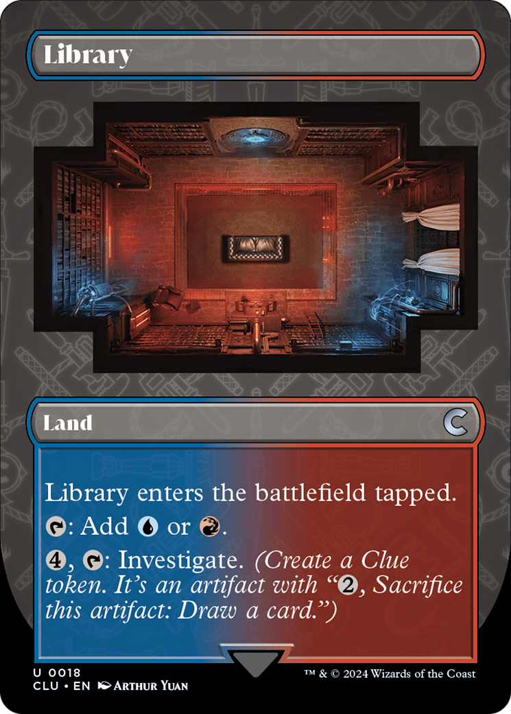 Library (Borderless) [Ravnica: Clue Edition] | Tacoma Games