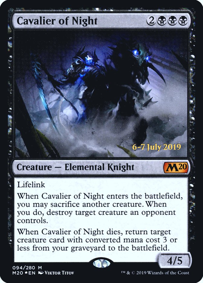 Cavalier of Night  [Core Set 2020 Prerelease Promos] | Tacoma Games