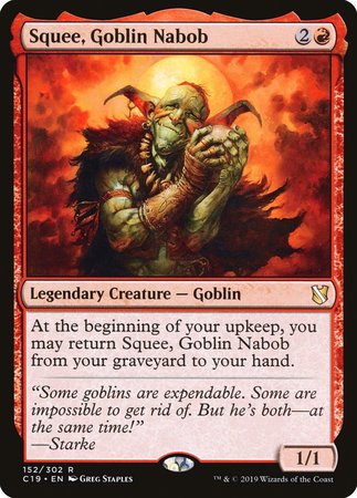 Squee, Goblin Nabob [Commander 2019] | Tacoma Games