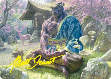 Kosei, Penitent Warlord Art Card (Gold-Stamped Signature) [Kamigawa: Neon Dynasty Art Series] | Tacoma Games