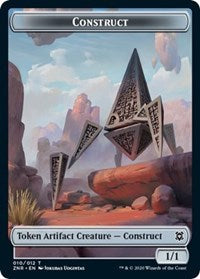 Construct // Drake Double-sided Token [Zendikar Rising Tokens] | Tacoma Games