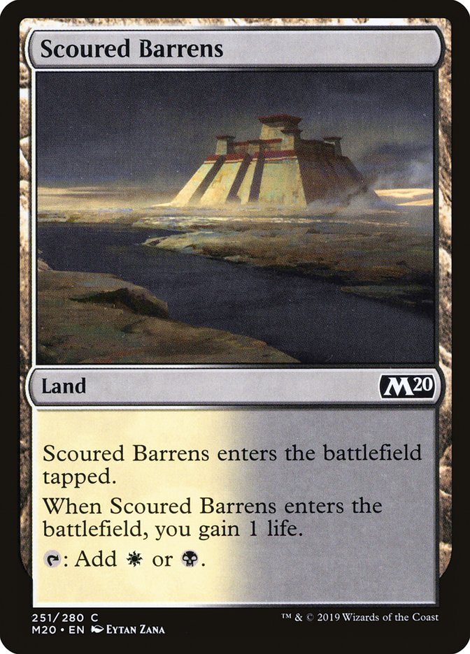 Scoured Barrens [Core Set 2020] | Tacoma Games