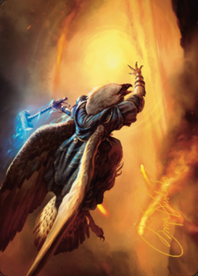 Battlewing Mystic Art Card (Gold-Stamped Signature) [Dominaria United Art Series] | Tacoma Games