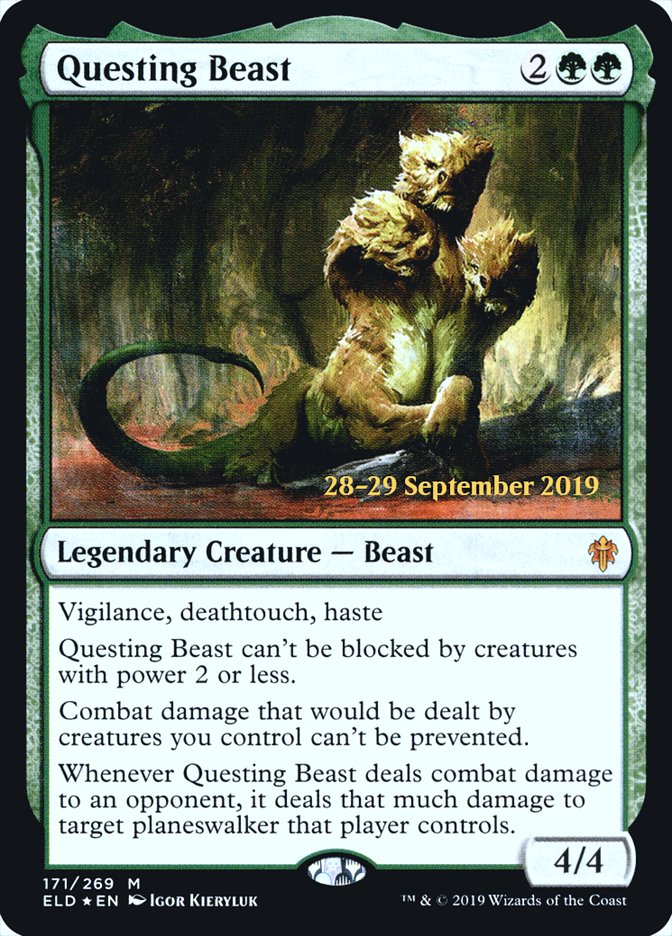 Questing Beast  [Throne of Eldraine Prerelease Promos] | Tacoma Games