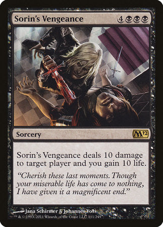 Sorin's Vengeance [Magic 2012] | Tacoma Games