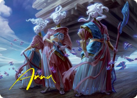 Guardians of Oboro Art Card (Gold-Stamped Signature) [Kamigawa: Neon Dynasty Art Series] | Tacoma Games