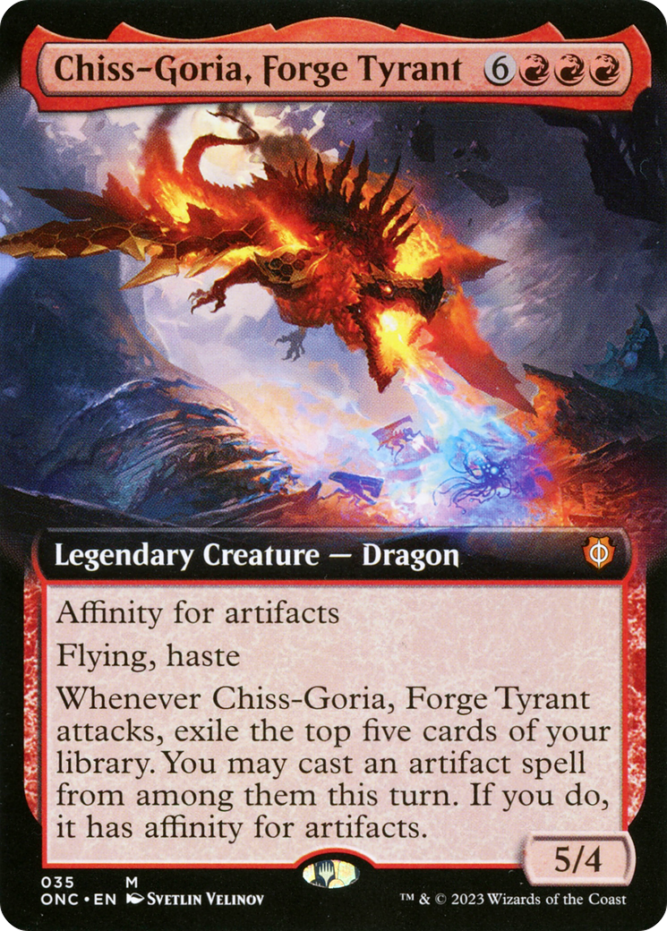 Chiss-Goria, Forge Tyrant (Extended Art) [Phyrexia: All Will Be One Commander] | Tacoma Games