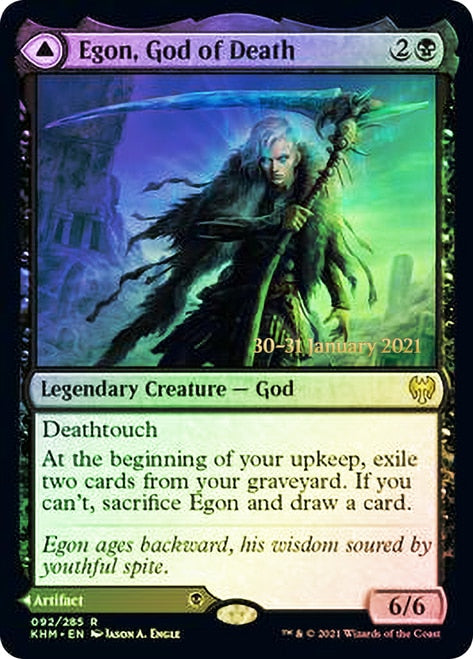 Egon, God of Death // Throne of Death  [Kaldheim Prerelease Promos] | Tacoma Games