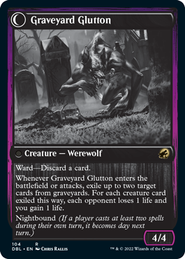 Graveyard Trespasser // Graveyard Glutton [Innistrad: Double Feature] | Tacoma Games