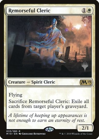 Remorseful Cleric [Core Set 2019 Promos] | Tacoma Games