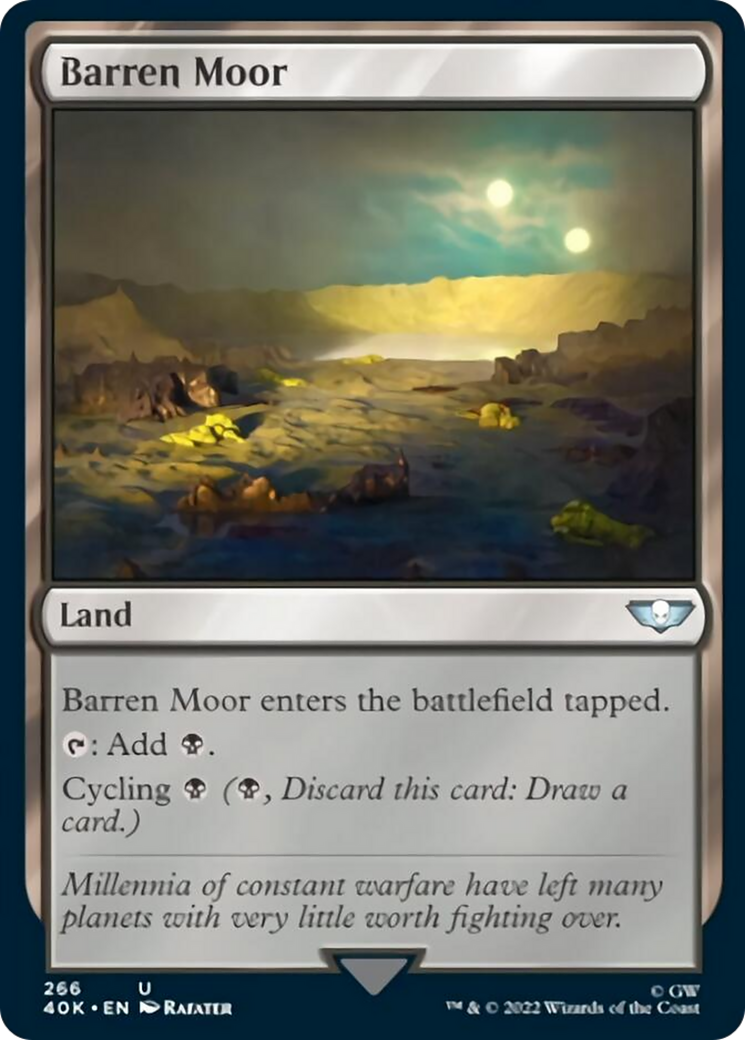 Barren Moor (Surge Foil) [Universes Beyond: Warhammer 40,000] | Tacoma Games