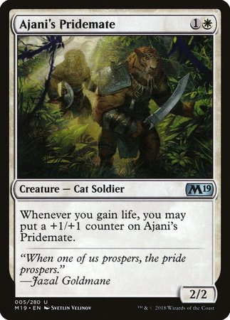 Ajani's Pridemate [Core Set 2019] | Tacoma Games