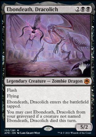 Ebondeath, Dracolich (Promo Pack) [Dungeons & Dragons: Adventures in the Forgotten Realms Promos] | Tacoma Games