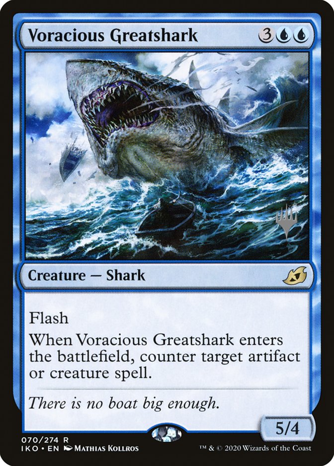 Voracious Greatshark (Promo Pack) [Ikoria: Lair of Behemoths Promos] | Tacoma Games