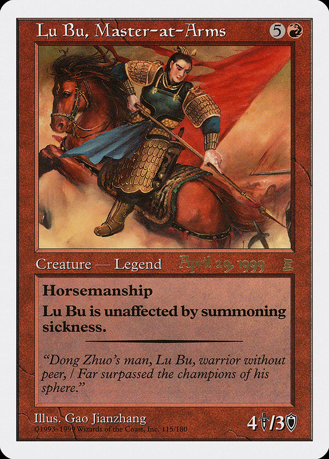 Lu Bu, Master-at-Arms (April 29, 1999) [Portal Three Kingdoms Promos] | Tacoma Games