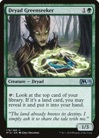 Dryad Greenseeker [Core Set 2019] | Tacoma Games