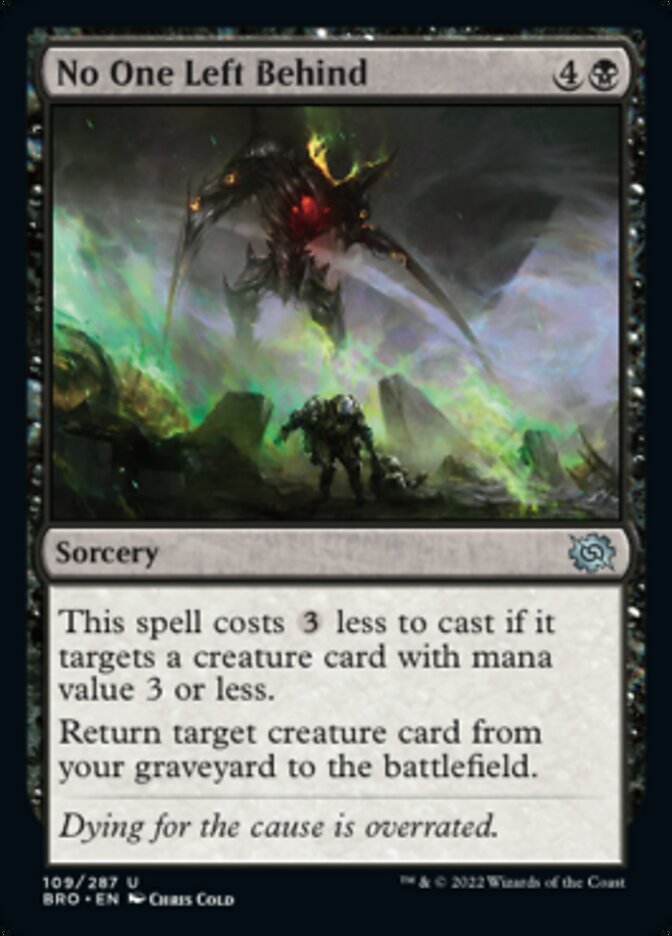 No One Left Behind [The Brothers' War] | Tacoma Games