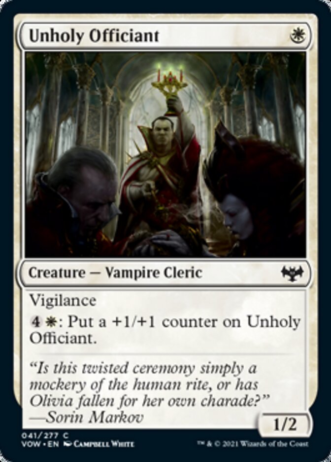 Unholy Officiant [Innistrad: Crimson Vow] | Tacoma Games