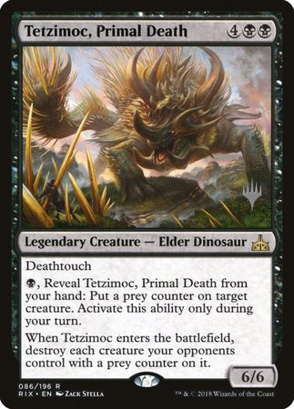 Tetzimoc, Primal Death [Rivals of Ixalan Promos] | Tacoma Games