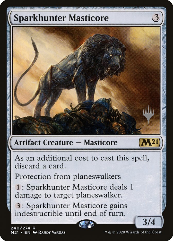 Sparkhunter Masticore (Promo Pack) [Core Set 2021 Promos] | Tacoma Games