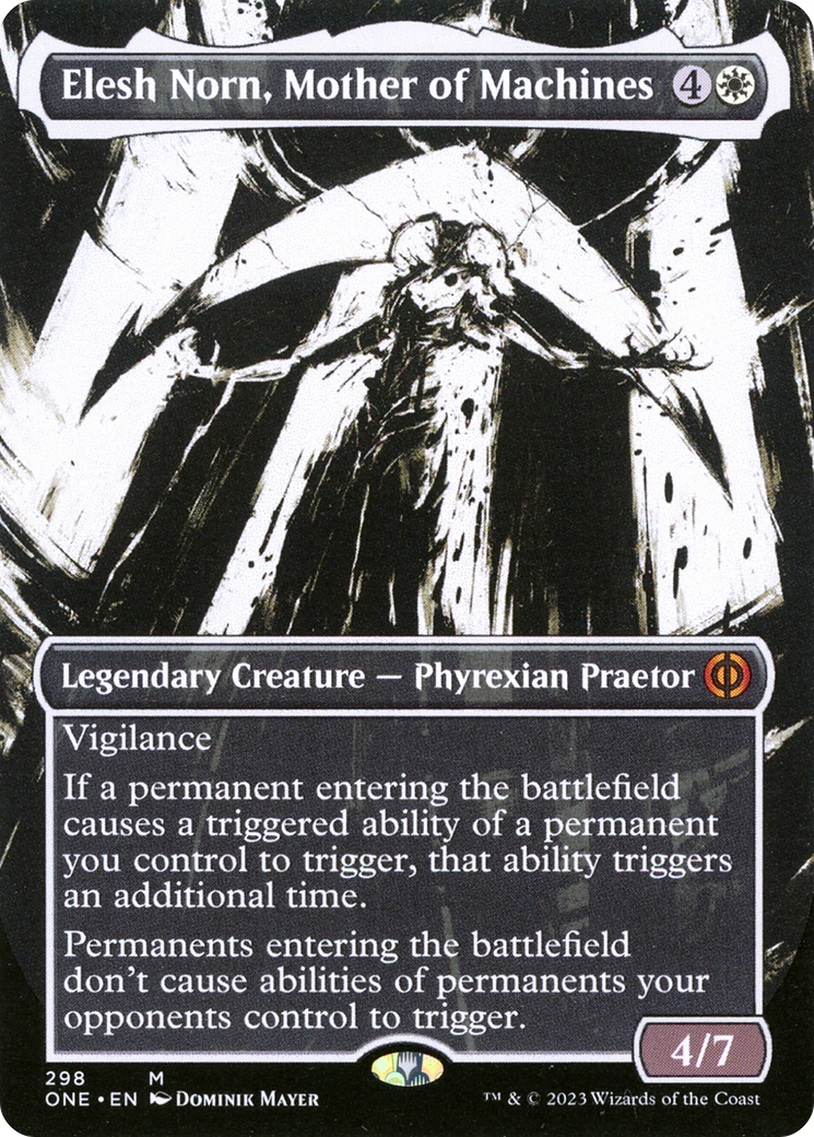 Elesh Norn, Mother of Machines (Borderless Ichor) [Phyrexia: All Will Be One] | Tacoma Games