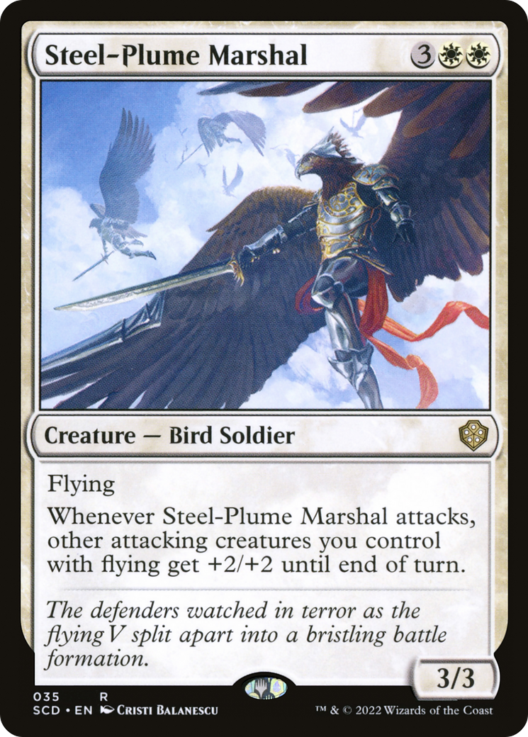 Steel-Plume Marshal [Starter Commander Decks] | Tacoma Games