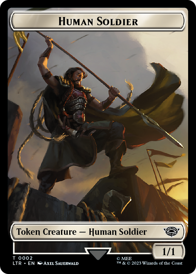 Food (11) // Human Soldier (02) Double-Sided Token [The Lord of the Rings: Tales of Middle-Earth Tokens] | Tacoma Games