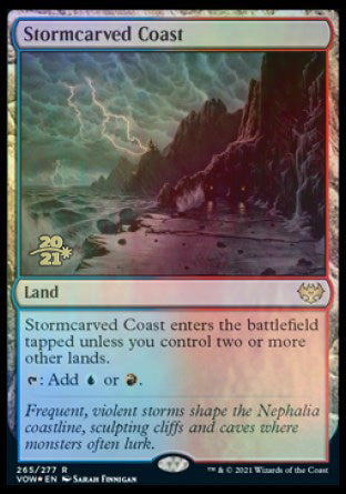 Stormcarved Coast [Innistrad: Crimson Vow Prerelease Promos] | Tacoma Games