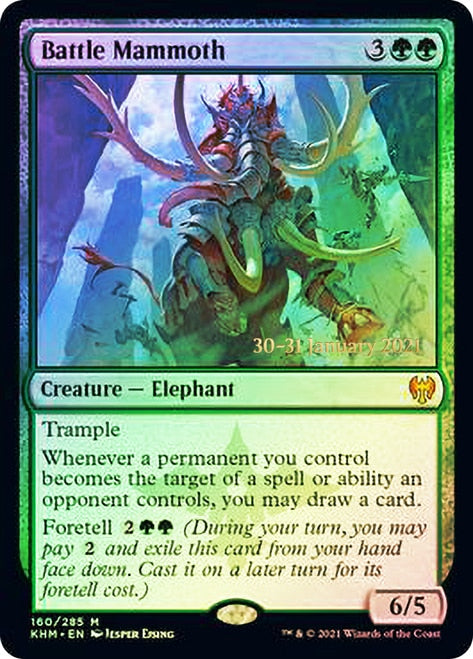 Battle Mammoth  [Kaldheim Prerelease Promos] | Tacoma Games