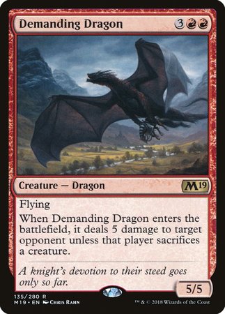 Demanding Dragon [Core Set 2019] | Tacoma Games