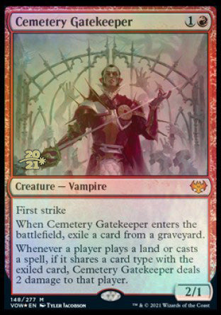 Cemetery Gatekeeper [Innistrad: Crimson Vow Prerelease Promos] | Tacoma Games