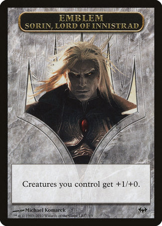 Emblem - Sorin, Lord of Innistrad [Dark Ascension Tokens] | Tacoma Games