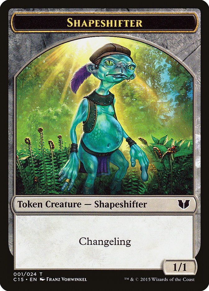 Shapeshifter // Shapeshifter Double-Sided Token [Commander 2015 Tokens] | Tacoma Games