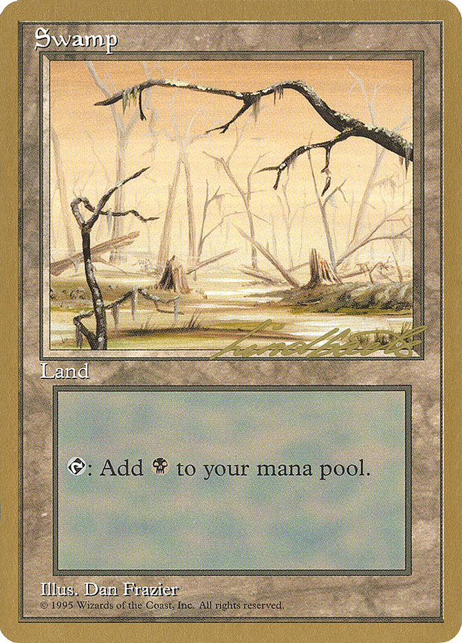 Swamp (ll370) (Leon Lindback) [Pro Tour Collector Set] | Tacoma Games