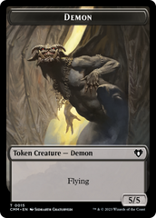 Eldrazi Spawn // Demon Double-Sided Token [Commander Masters Tokens] | Tacoma Games