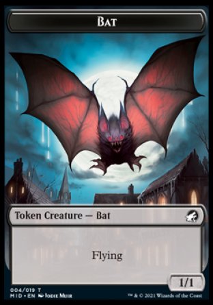 Bat Token [Innistrad: Midnight Hunt Tokens] | Tacoma Games