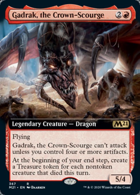 Gadrak, the Crown-Scourge (Extended Art) [Core Set 2021] | Tacoma Games