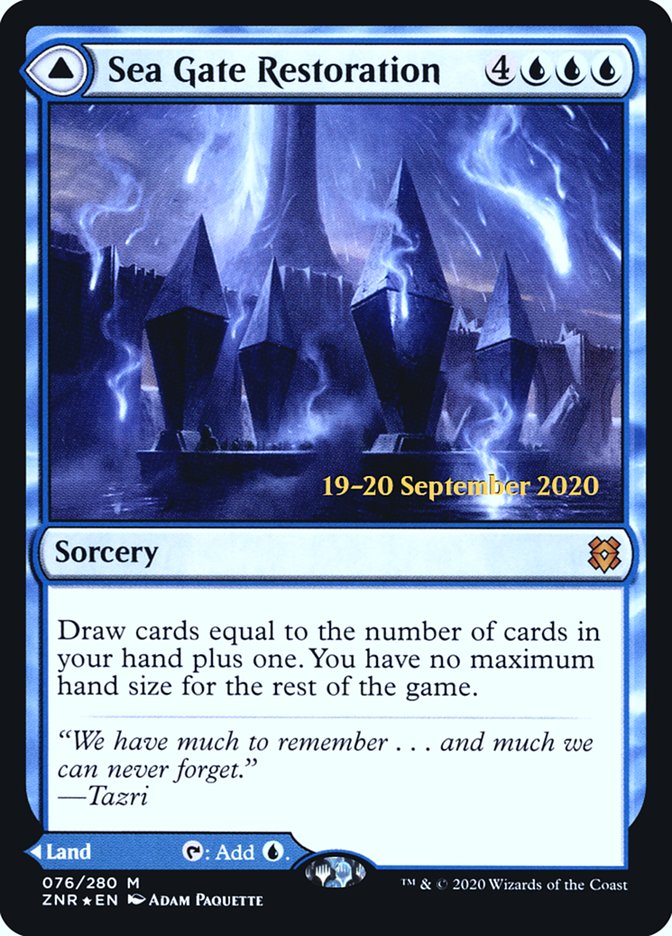 Sea Gate Restoration // Sea Gate, Reborn  [Zendikar Rising Prerelease Promos] | Tacoma Games