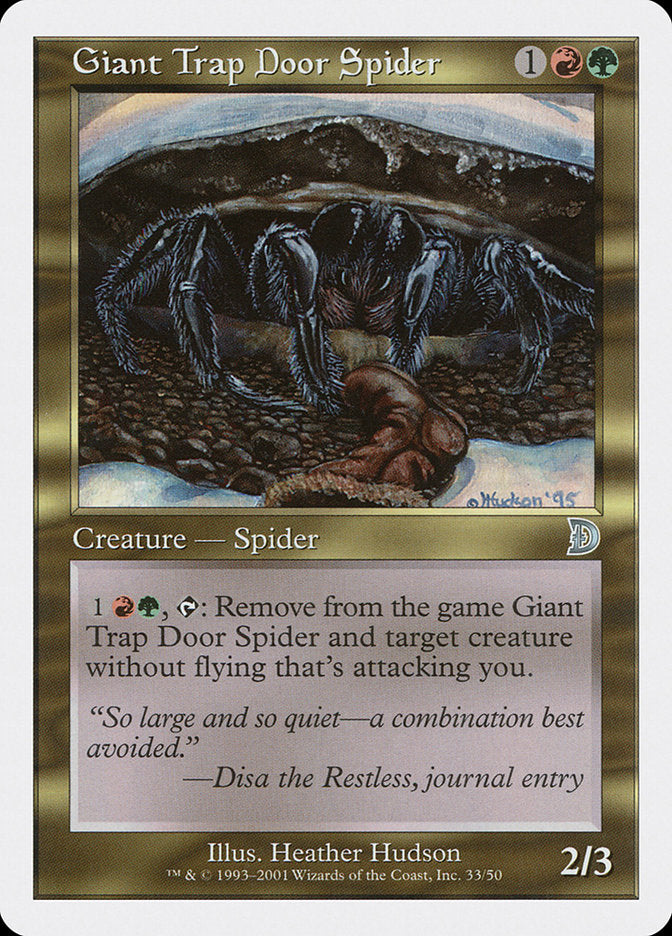 Giant Trap Door Spider [Deckmasters] | Tacoma Games
