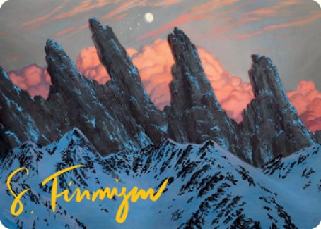 Mountain (275) Art Card (Gold-Stamped Signature) [Dungeons & Dragons: Adventures in the Forgotten Realms Art Series] | Tacoma Games