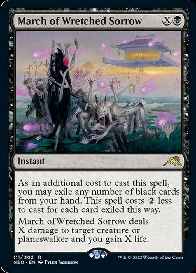 March of Wretched Sorrow (Promo Pack) [Kamigawa: Neon Dynasty Promos] | Tacoma Games