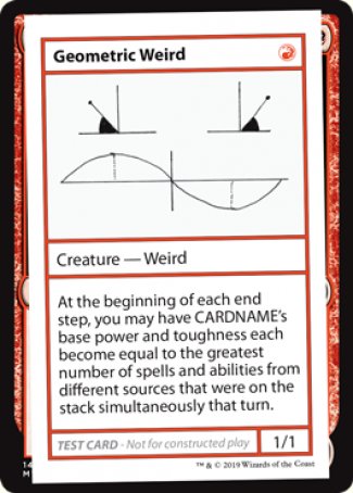 Geometric Weird (2021 Edition) [Mystery Booster Playtest Cards] | Tacoma Games