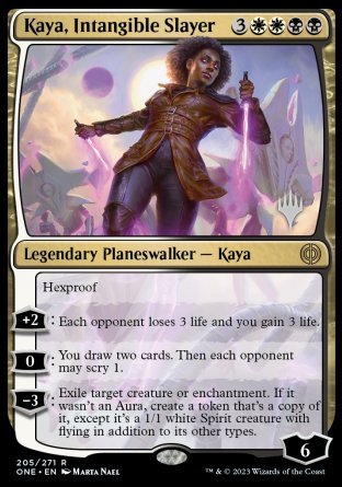 Kaya, Intangible Slayer (Promo Pack) [Phyrexia: All Will Be One Promos] | Tacoma Games