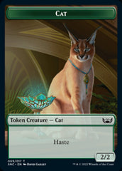 Cat // Rogue Double-sided Token [Streets of New Capenna Tokens] | Tacoma Games